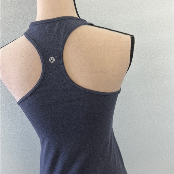 Lululemon Heather Blue Coolracer Back Tank Top Size 6 - Picture 8 of 8
